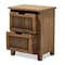 Baxton Studio Clement Oak Finished 2-Drawer Wood Spindle Nightstand 162-10555 - alternate 5